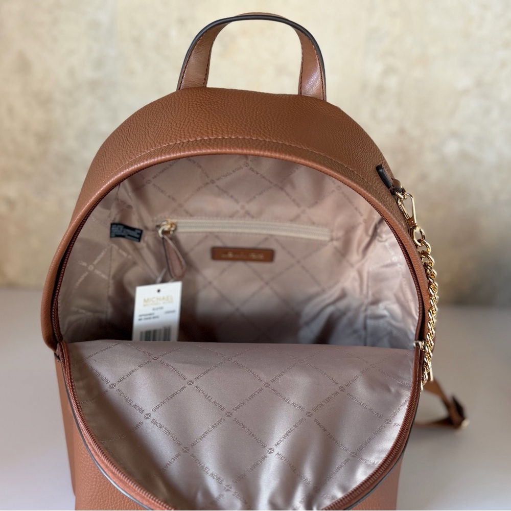 Michael Kors Slater Medium Backpack Brown - Picture 9 of 15